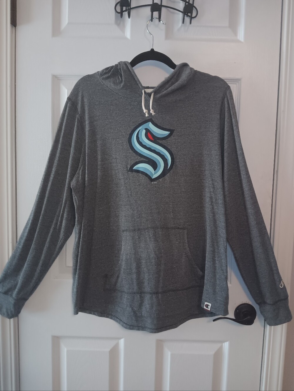 Champion Seattle Kraken Womens Hooded Pullover Long Sleeve T-Shirt